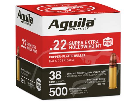 Specifications Caliber: <b>22LR</b> Bullet Weight: 38 Grain Bullet Type: <b>Hollow</b> <b>Point</b> Case Type: Brass. . Aguila 22lr hollow point review